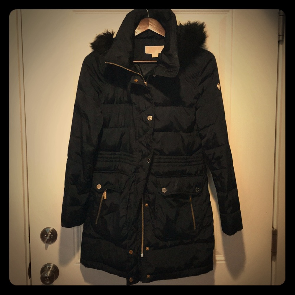 Michael Kors navy blue winter coat